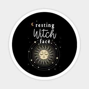 Resting Witch Face Funny Pagan Wicca Magic Magnet